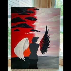 Yin Yang Wing Painting